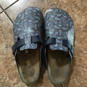 Birkenstock papillio Size 40 paisley print blue